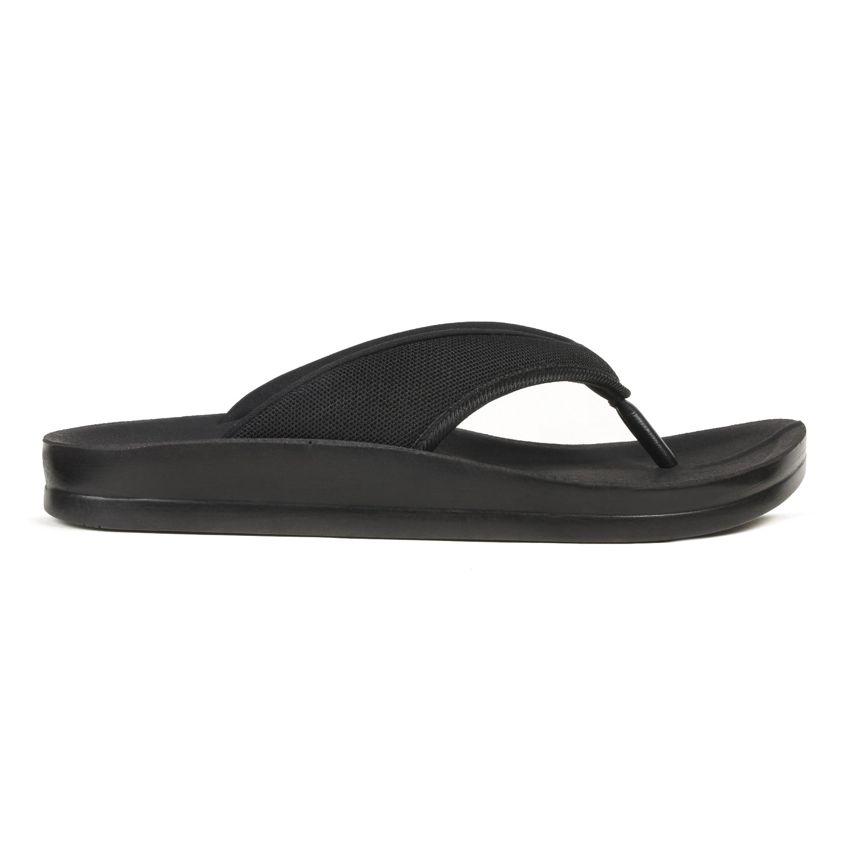 Aerothotic Women's Comfortable Thong Sandal, Enhalus, Black (L0619)