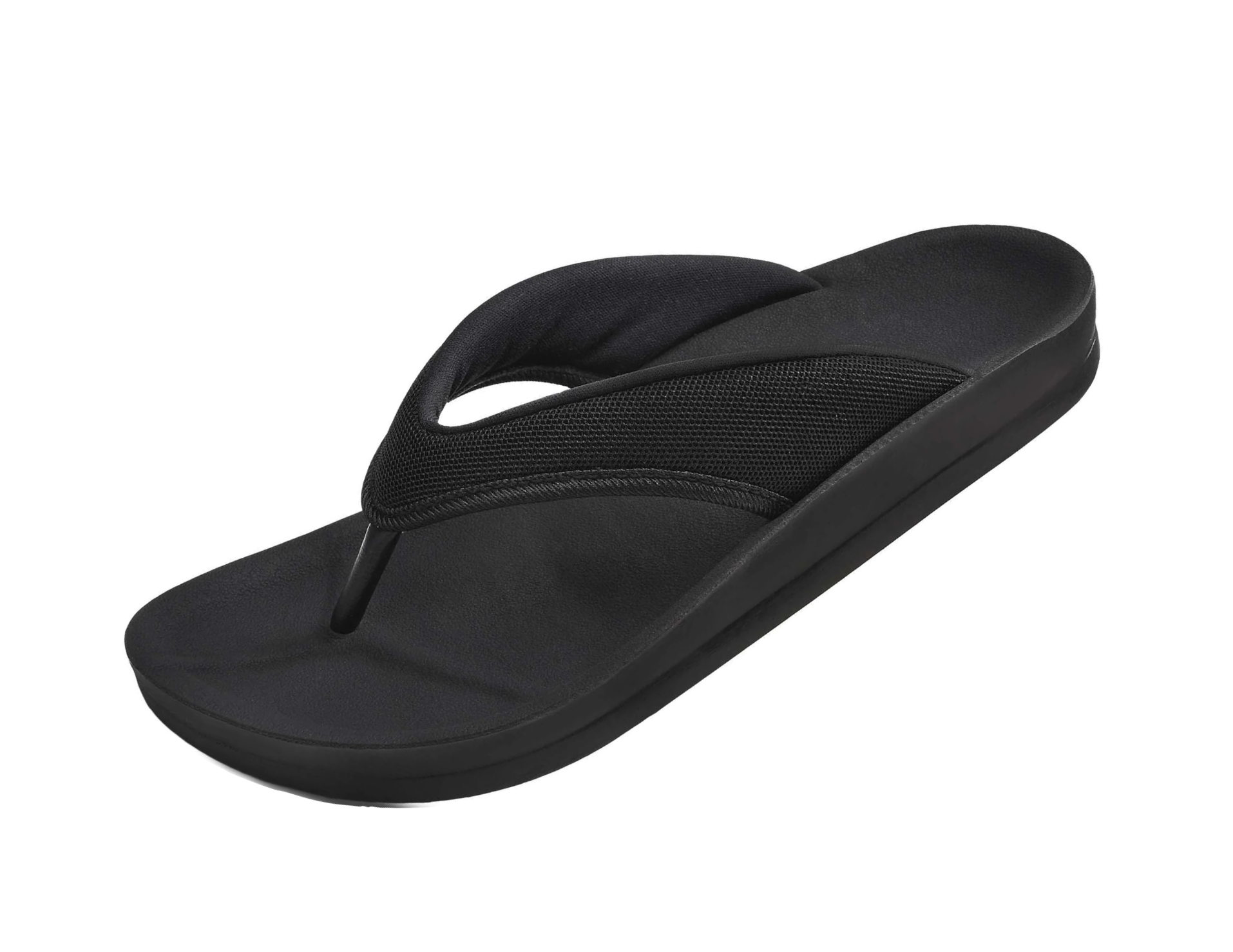 Aerothotic Women's Comfortable Thong Sandal, Enhalus, Black (L0619)