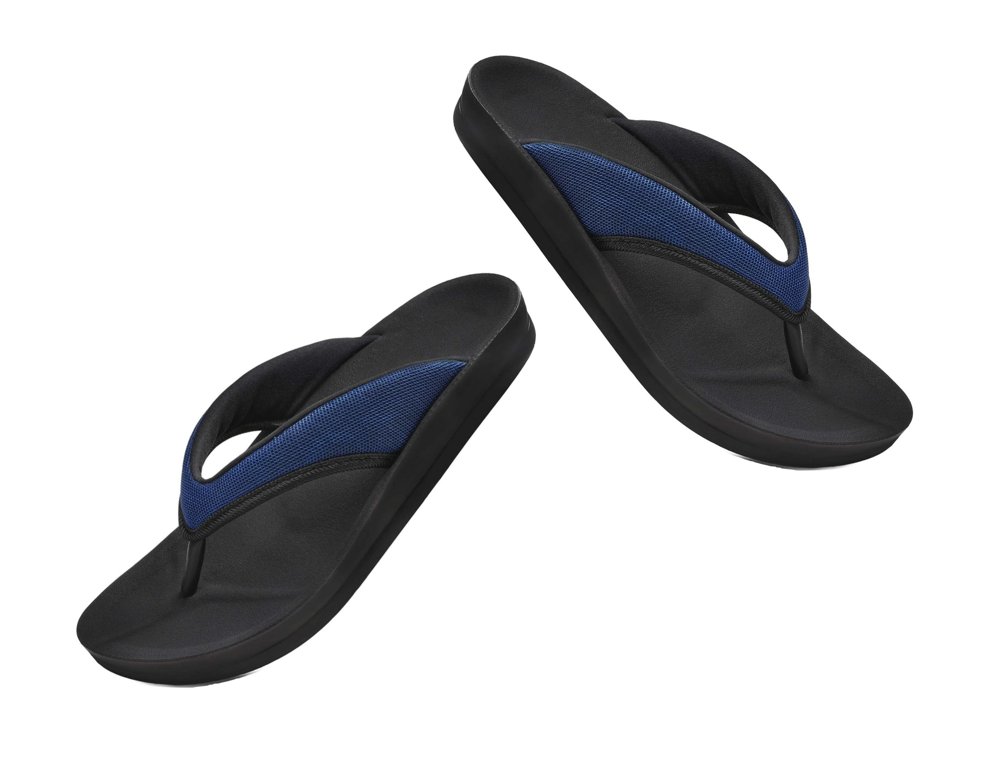 Aerothotic Women's Comfortable Thong Sandal, Enhalus, Navy (L0619)