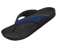 Aerothotic Women's Comfortable Thong Sandal, Enhalus, Navy (L0619)