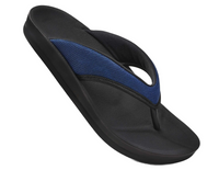 Aerothotic Women's Comfortable Thong Sandal, Enhalus, Navy (L0619)