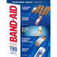 Band-Aid Adhesive Bandages, Assorted (198-Count)