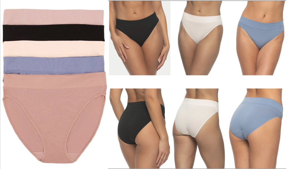 Felina | Pima Cotton Hi-Cut Underwear - City Basics (5-Pack) 932