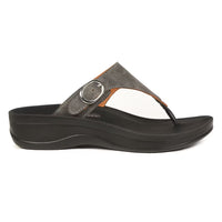 Aerothotic Women's Comfortable Arch Support Sandal, Shale, Grey (L0817)