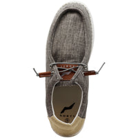 NORTY Mens Slip On Lace Up Low Top Boat Loafer Comfortable & Lightweight Shoe (15661)