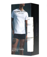 Kenneth Cole Men's Undershirt, White (3-Pack)