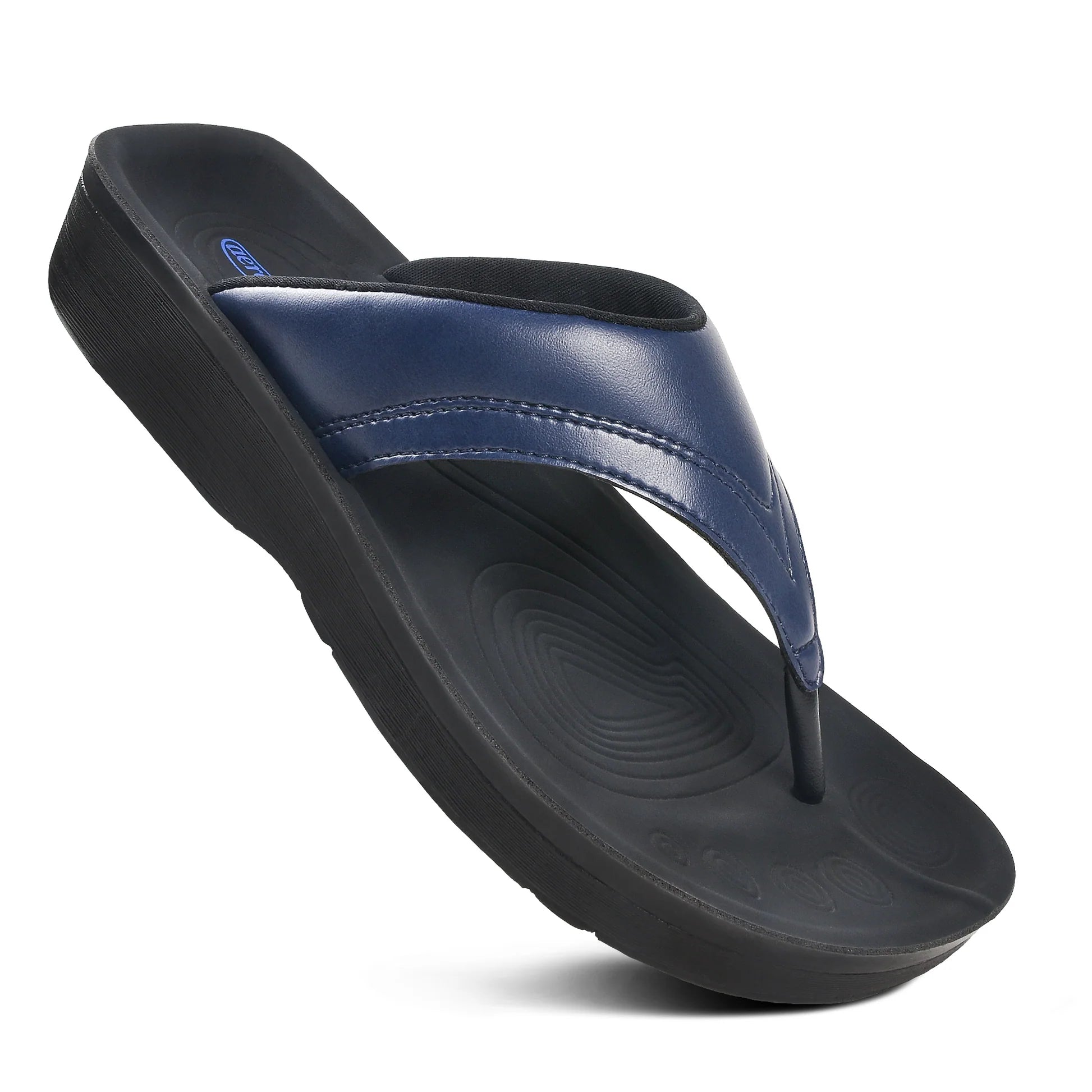 Aerothotic - Ostrya Thong Sandals For Women - Navy (L0336)