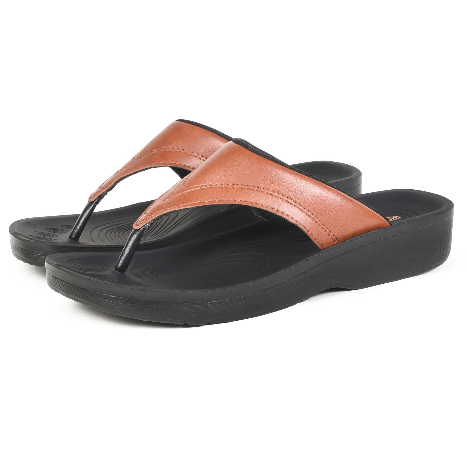Aerothotic - Ostrya Thong Sandals For Women - Tan (L0336)