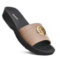 Aerothotic - Orthopedic Casual Slides For Women, OTIS - Beige (L0353)