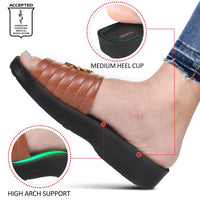 Aerothotic - Orthopedic Casual Slides For Women, OTIS - Tan (L0353)