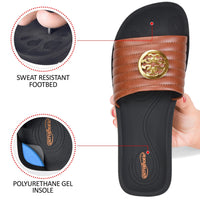Aerothotic - Orthopedic Casual Slides For Women, OTIS - Tan (L0353)