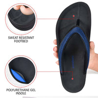 Aerothotic Women's Comfortable Thong Sandal, Enhalus, Navy (L0619)