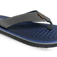 NORTY Men's Sandals for Outdoor & Indoor Flip Flop, (Navy/Grey)