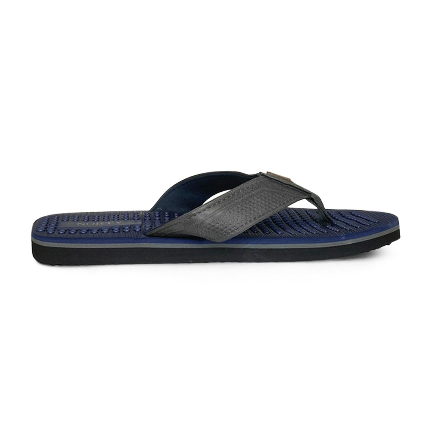 NORTY Men's Sandals for Outdoor & Indoor Flip Flop, (Navy/Grey)