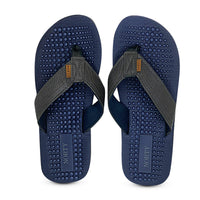 NORTY Men's Sandals for Outdoor & Indoor Flip Flop, (Navy/Grey)