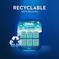 Oral-B Glide All-In-One Mint Flavor Dental Floss, 44 m, (6-Pack)