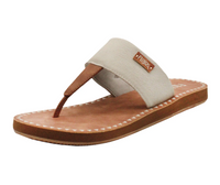 Flojos Grace Women's Hooded Sandal (329- Ivory/Tan)
