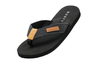 NORTY Men's Sandals, Outdoor & Indoor Flip Flop, Black (11062)