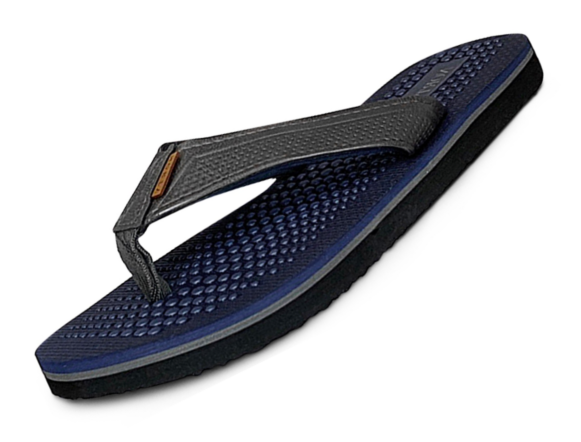 NORTY Men's Sandals for Outdoor & Indoor Flip Flop, (Navy/Grey)