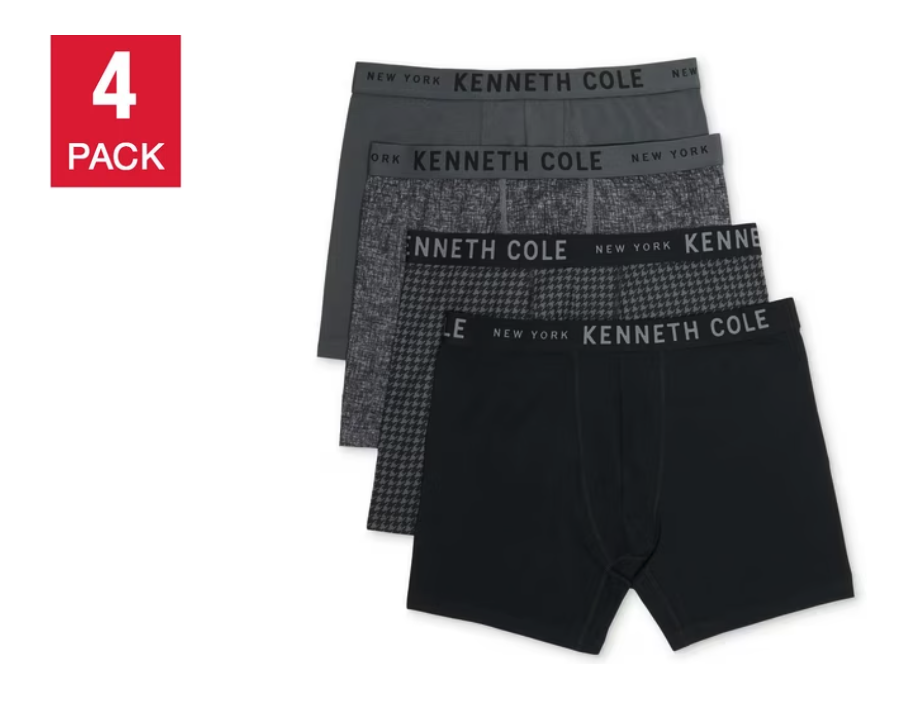 Kenneth Cole Men's - Boxer Brief, Assorted Colors (4-Pack)