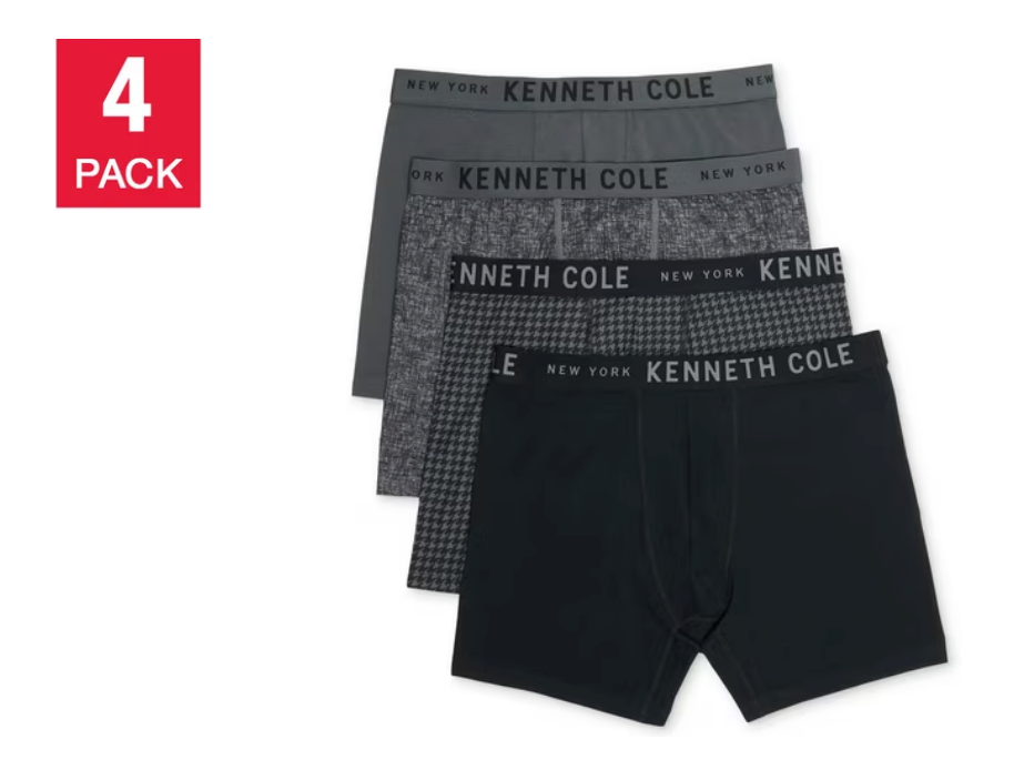 Kenneth Cole Men's - Boxer Brief, Assorted Colors (4-Pack)