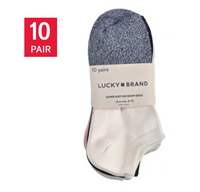 Lucky Brand Womens Soft No Show Sock, (10-Pair) assorted