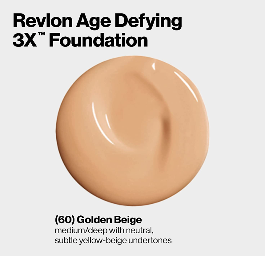 Revlon Age Defying 3X Foundation - 45 Warm Beige