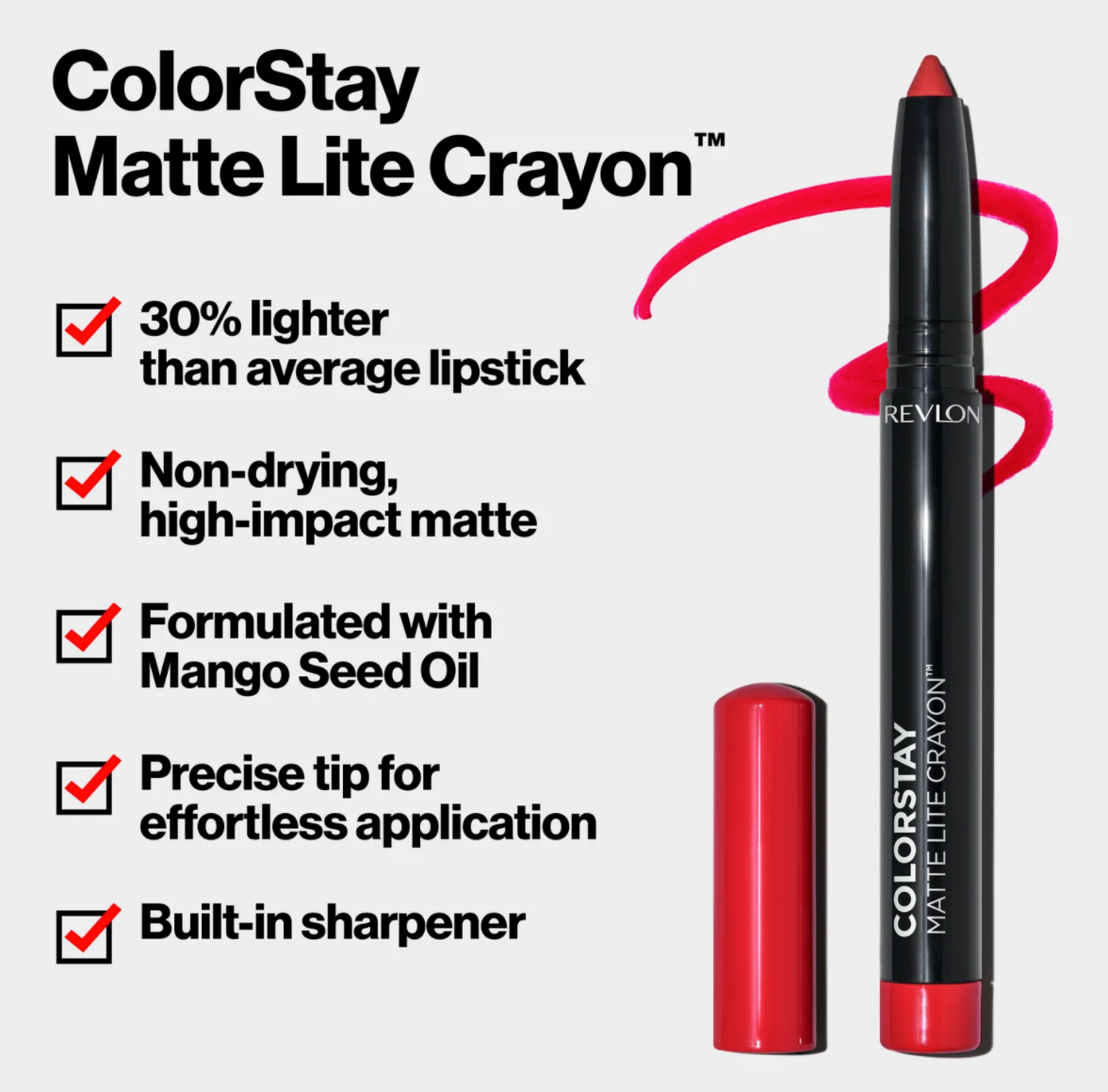 Revlon ColorStay Matte Lite Crayon - 012 On Cloud Wine