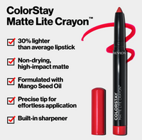 Revlon ColorStay Matte Lite Crayon - 012 On Cloud Wine