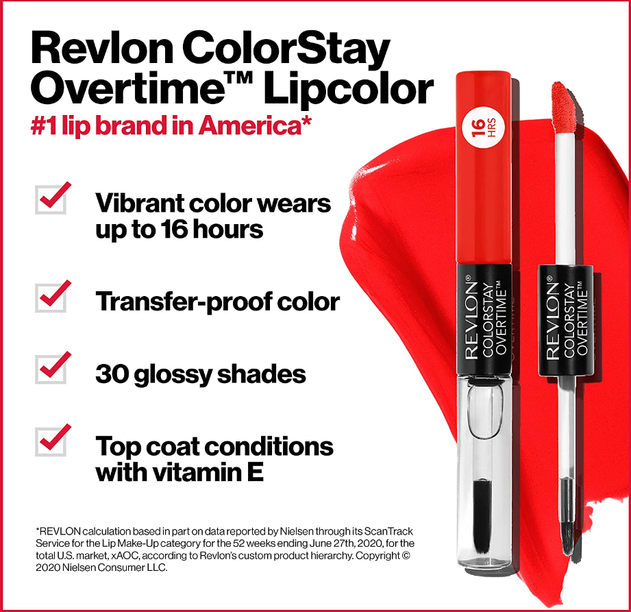 Revlon ColorStay Overtime Lipcolor - 480 Unending Red
