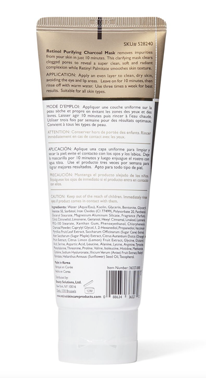 RETINOL Purifying Charcoal Mask [36327-000]