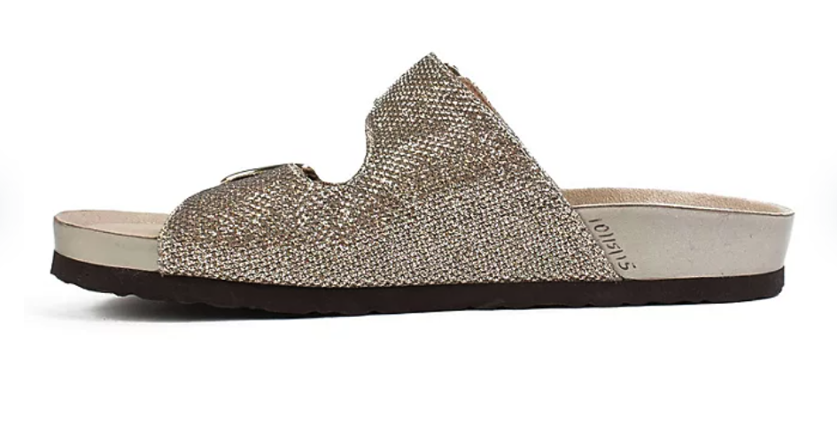 Mountain Sole Gold Glitter Sandals