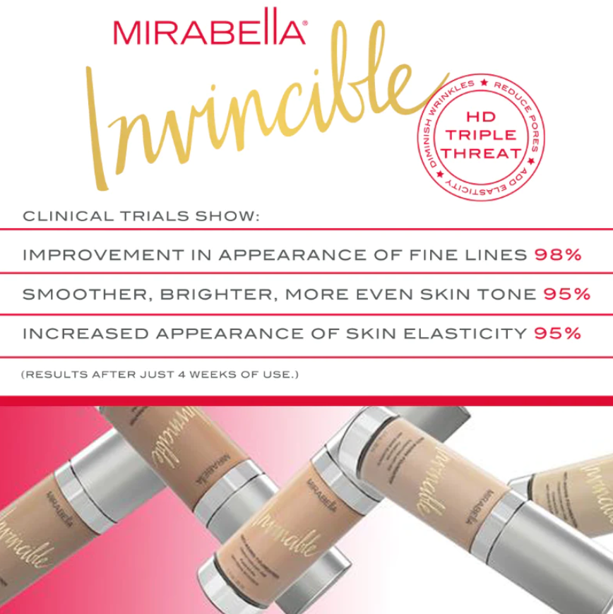 Mirabella Invincible Anti-Aging HD Foundation - III (Light)