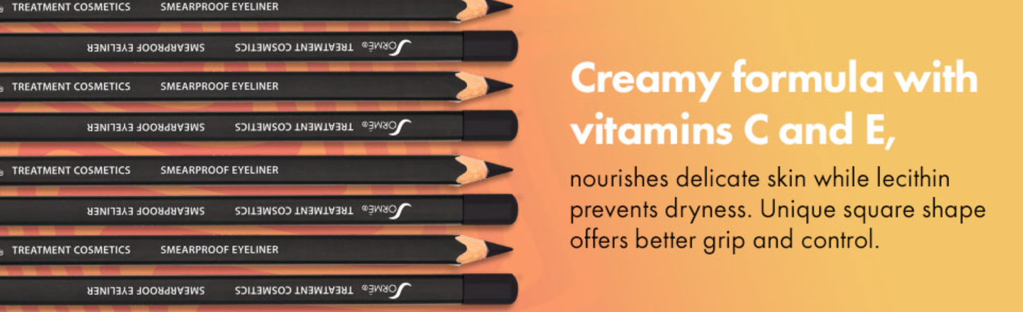 Sorme' Treatment Cosmetics Smear-Proof Eye liner, (3) Brown