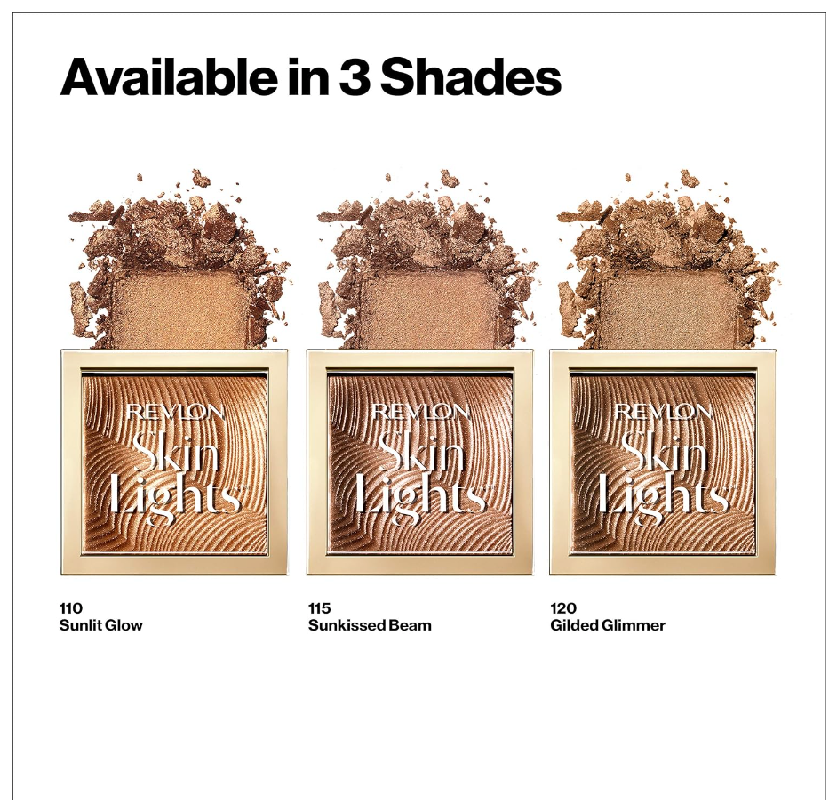 Revlon Skinlights Prismatic Powder Bronzer, Translucent-to-Buildable Coverage