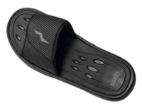 NORTY Young Men's Drainage Slide Sandal, (21006) Black