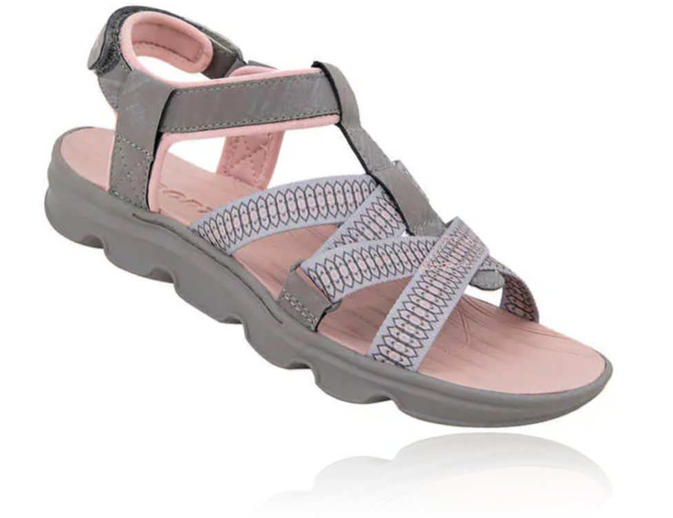 Jsport Ladies' Strap Sandal, Gray