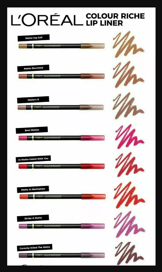 L'OREAL Paris Colour Riche Matte Lip Liner, Matte-Ing Call (114)