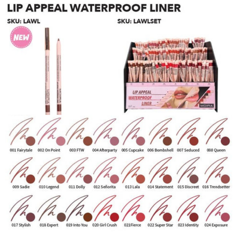 Moira Cosmetics Lip Appeal Waterproof Liner