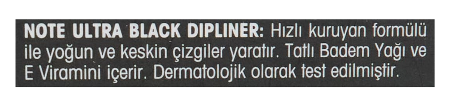 NOTE Cosmetics - Ultra Black Dip liner, Black [01]