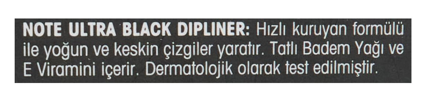 NOTE Cosmetics - Ultra Black Dip liner, Black [01]