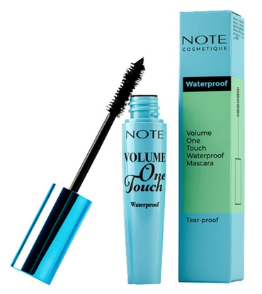 Note Cosmetics Volume One Touch Waterproof Mascara, Long Lasting, Black [01]