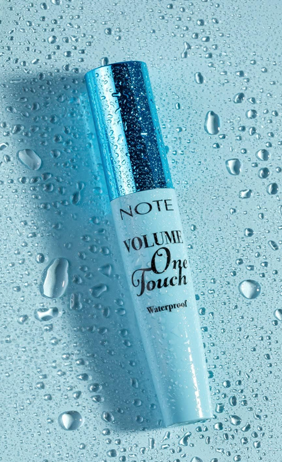 Note Cosmetics Volume One Touch Waterproof Mascara, Long Lasting, Black [01]