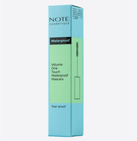 Note Cosmetics Volume One Touch Waterproof Mascara, Long Lasting, Black [01]