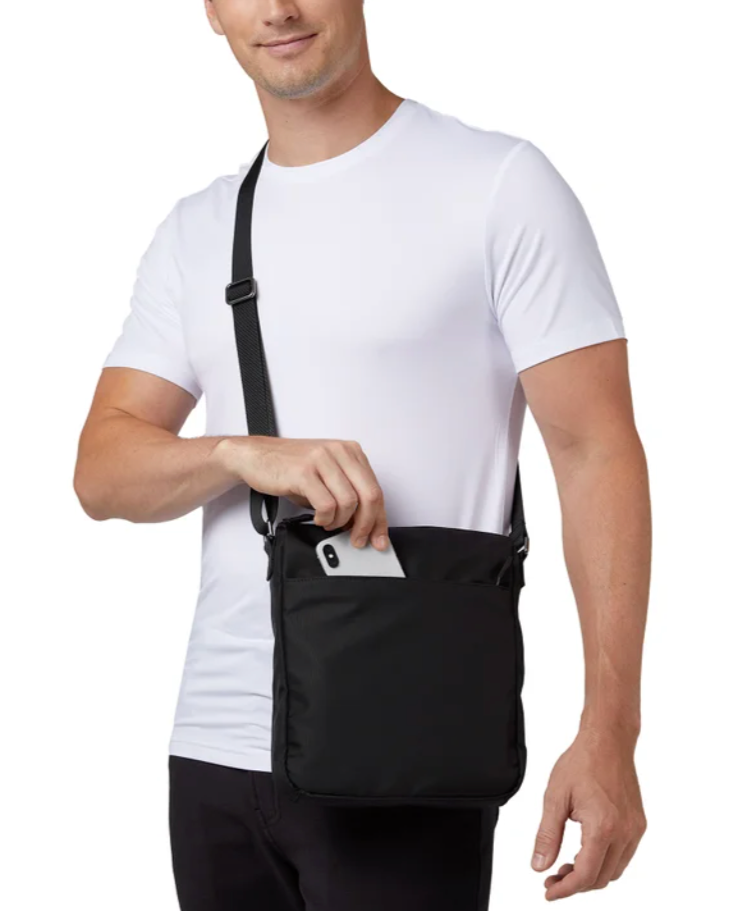 32 Degrees Unisex Crossbody Bag, Black (2-Pack)