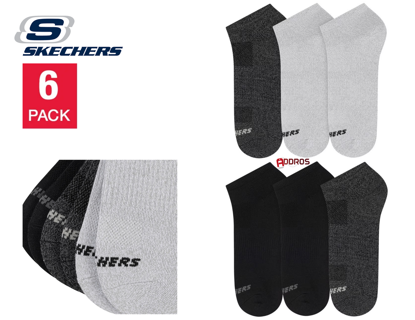 Skechers Women's Super Soft Low-Cut Sock - Assorted Colors (6-Pair)