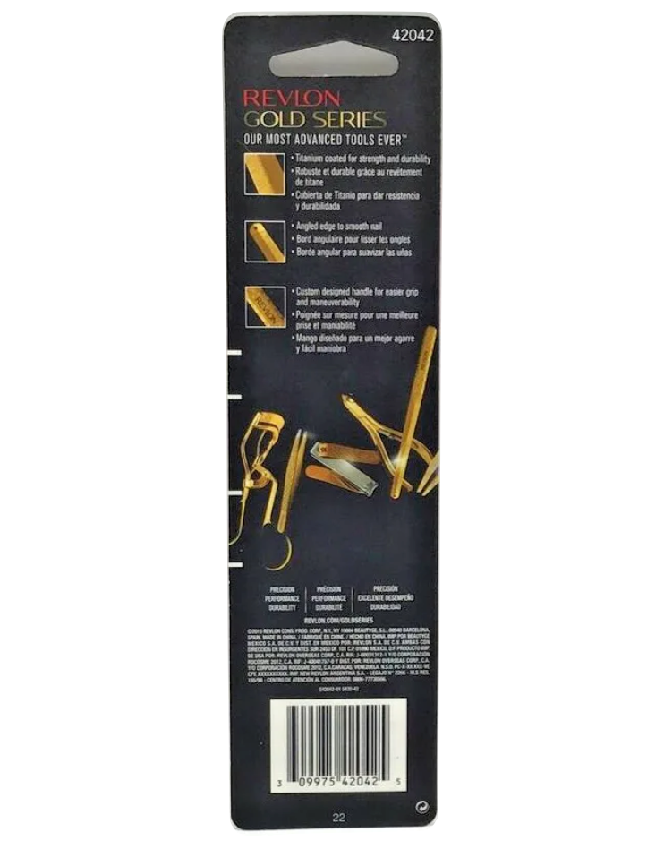 Revlon Gold Series Nail File, Titanium Coated for Maximum Durability (42042)