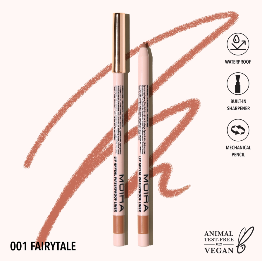 Moira Cosmetics Lip Appeal Waterproof Liner, (001, Fairytale)