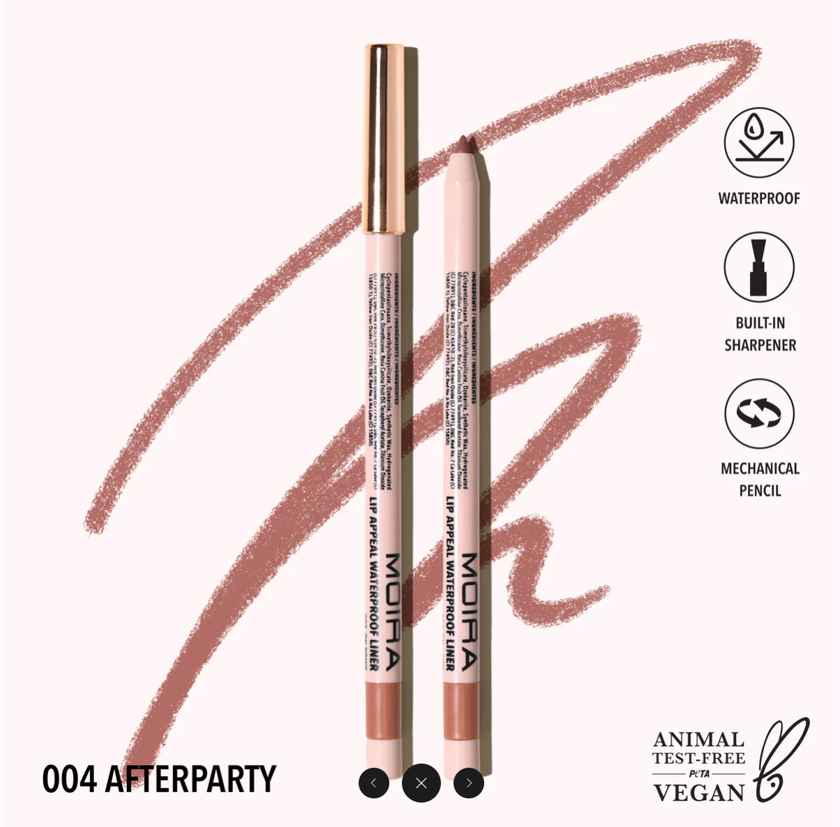 Moira Cosmetics Lip Appeal Waterproof Liner - Afterparty (004)
