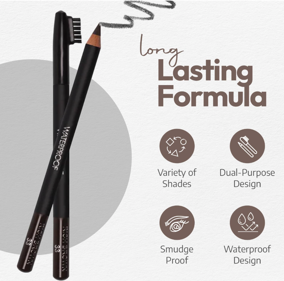 Sorme Cosmetics Waterproof Eyebrow Pencil With Brush, (31) Soft Blonde